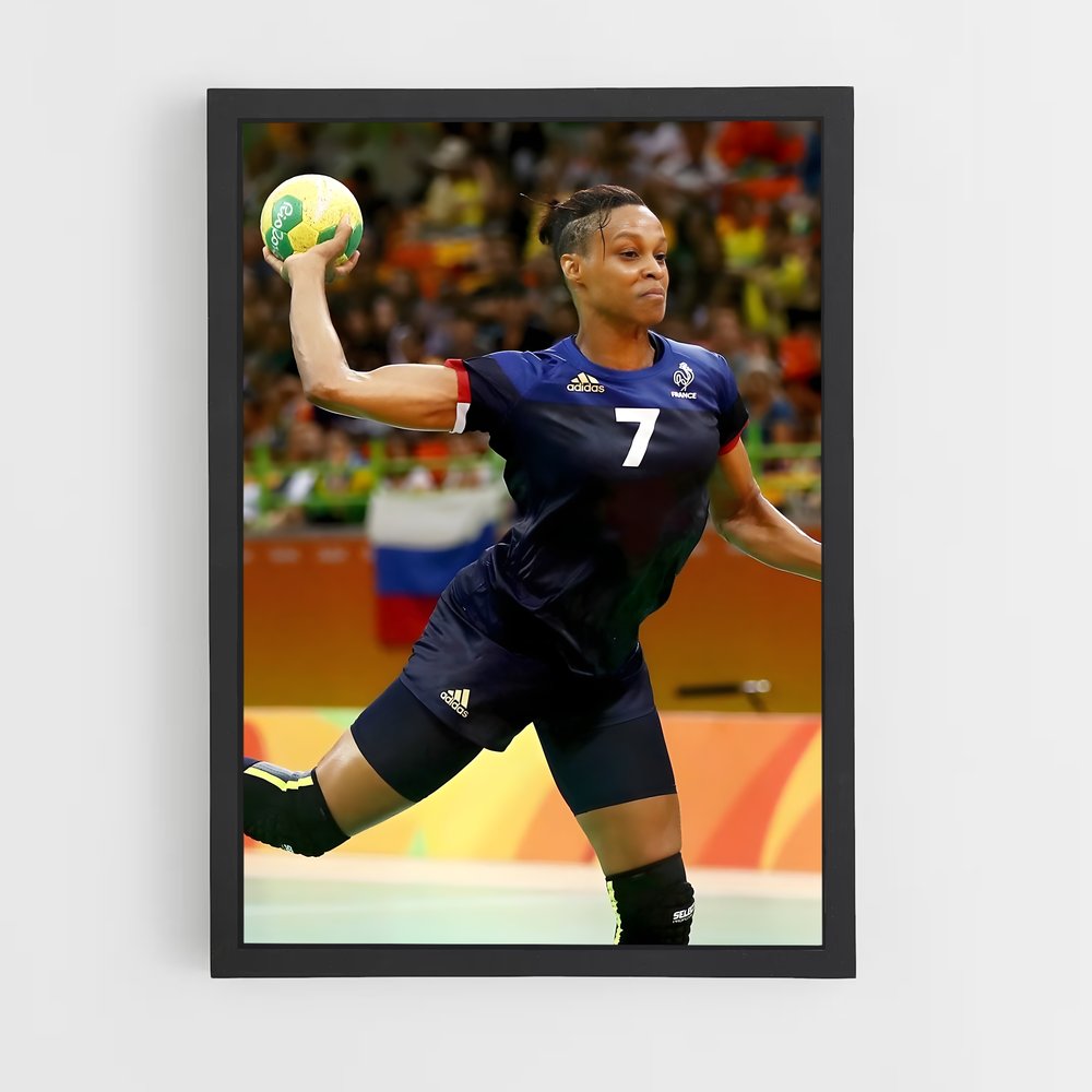 Poster Laura glauser – affiche Handball (vue 2)